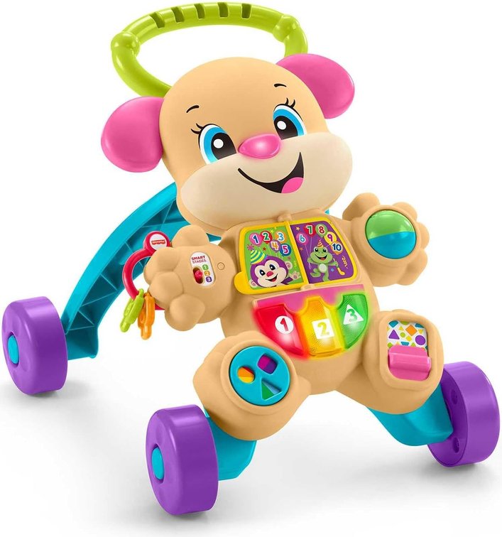 Fisher-Price Laugh & Learn Smart Stages Walker, Pink