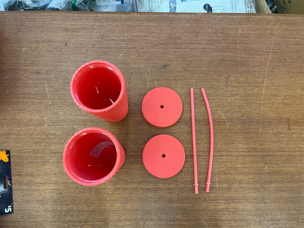 Textured Tumbler Cups - 2pk