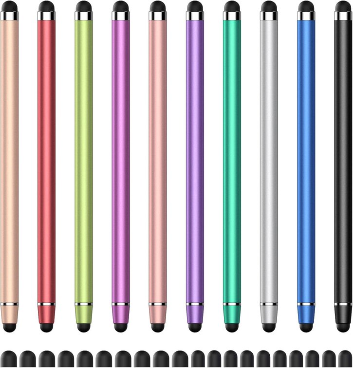 Stylus (10 PCS) for Touchscreen iPad - 2-in-1 Universal Stylus