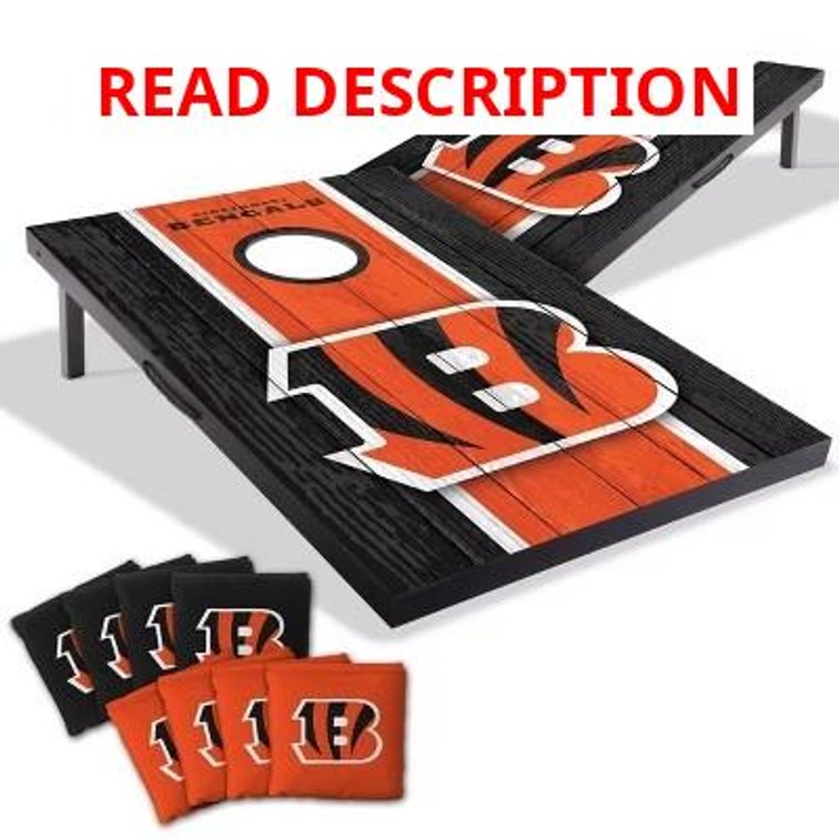 NFL Cincinnati Bengals 2'x3' Wood Toss Game Set