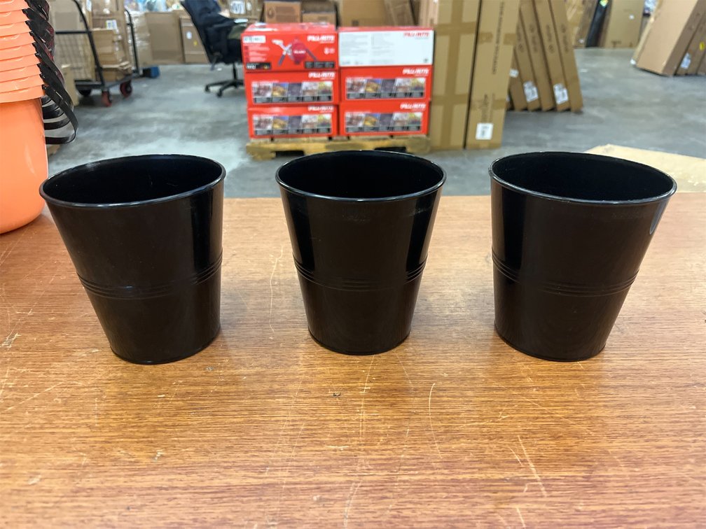 Small Black Planters - 3 pack