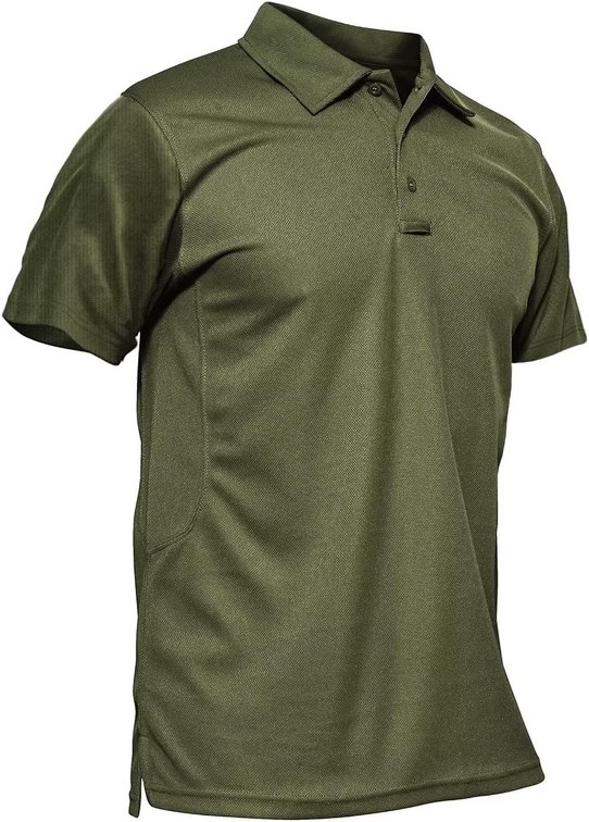 MAGCOMSEN Men's Polo Quick-Dry Tactical Golf Shirt