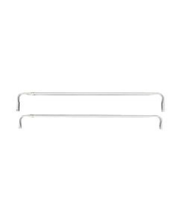 True Living White Double Curtain Rod Set