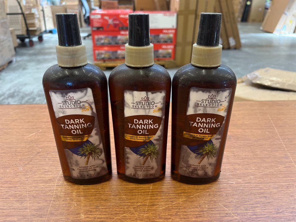Studio Selection Dark Tanning Oil - 3 pack