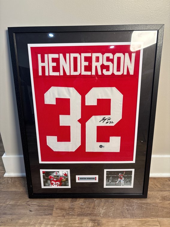 TreVeyon Henderson Autographed Jersey