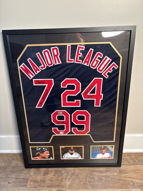 Major League Auto Jersey Charlie Sheen Tom Berenger Corbin Bernsen
