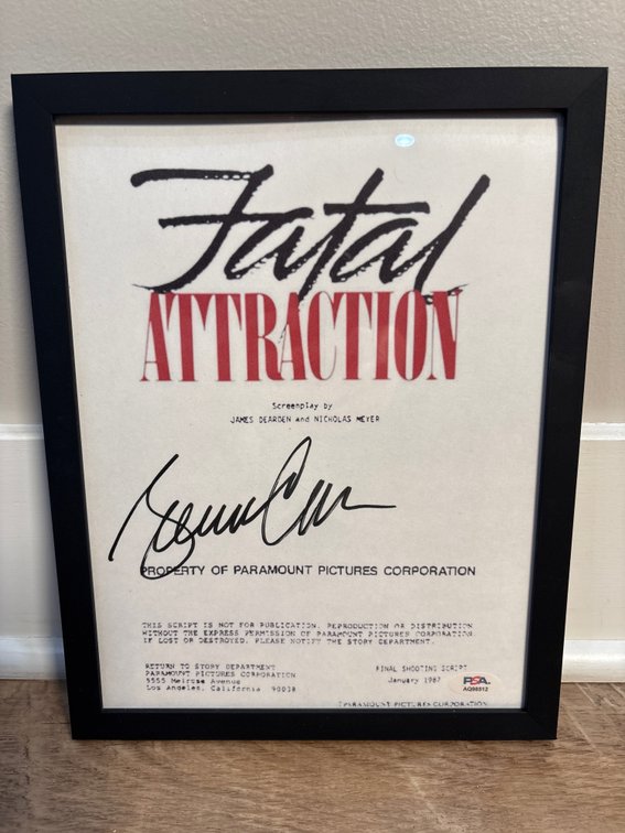 Glenn Close Autographed Movie Poster