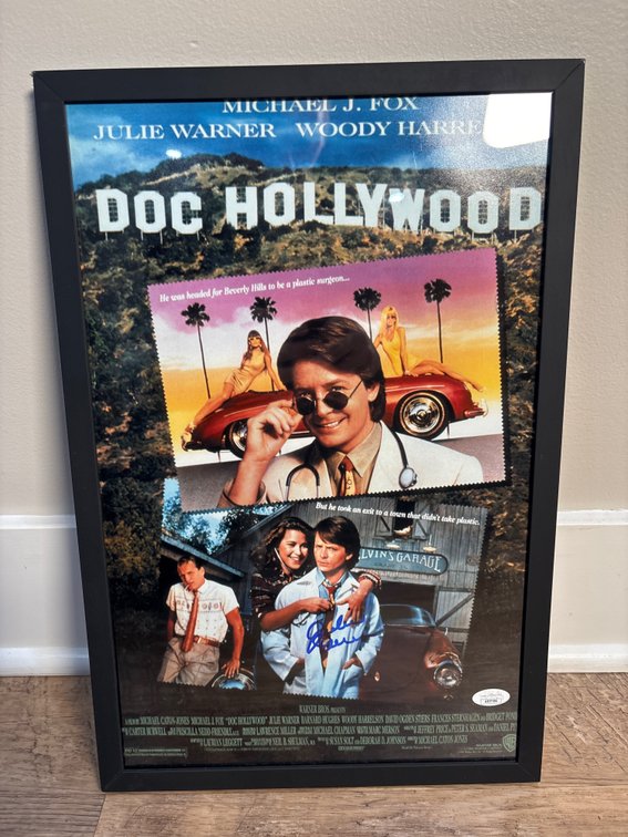 Doc Hollywood Julie Warner Autographed Movie Poster