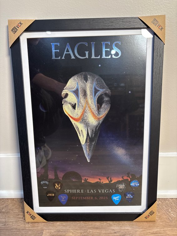 Eagles Sphere Las Vegas September 6, 2025 Framed Concert Art