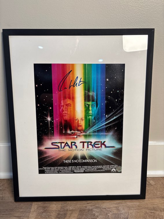 William Shatner Autograph Star Trek Movie Poster