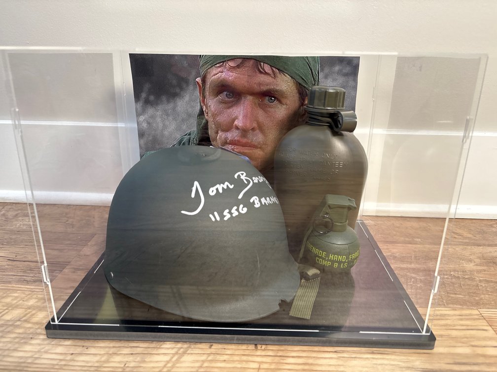 Tom Berenger Autograph on Helmet from Platoon