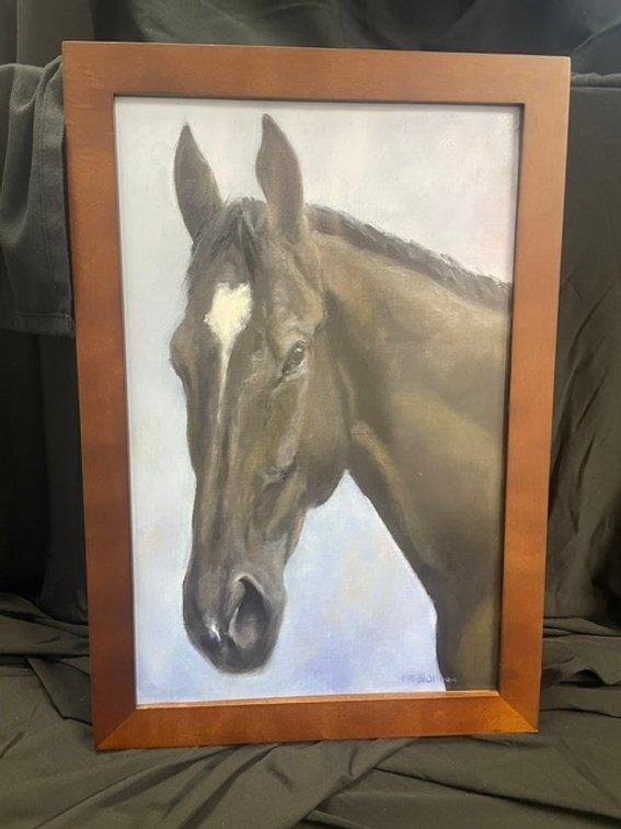 Custom Horse Portrait by Mimi deOlloqui-Turner