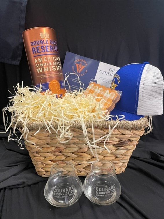 Virginia Distillery Whiskey Basket & Tasting Experience