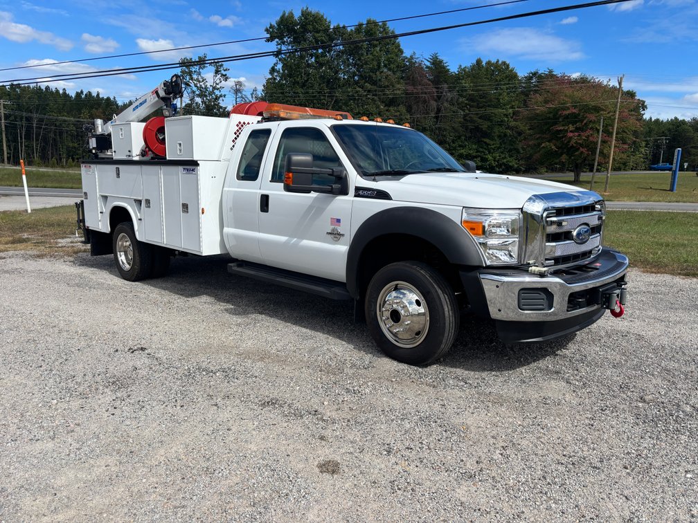 2011 Ford F550 Ext Cab 4x4 Mechanics Service Crane Truck