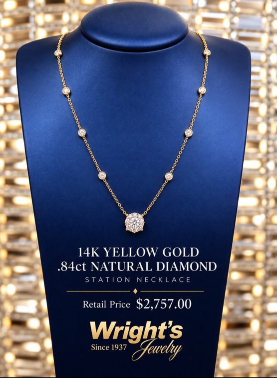 .84ct diamond necklace