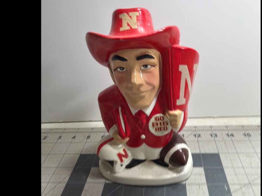 Vintage 1960-70s Chalkware Nebraska Bank