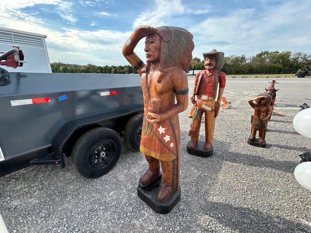 TEAKWOOD INDIAN CHIEF