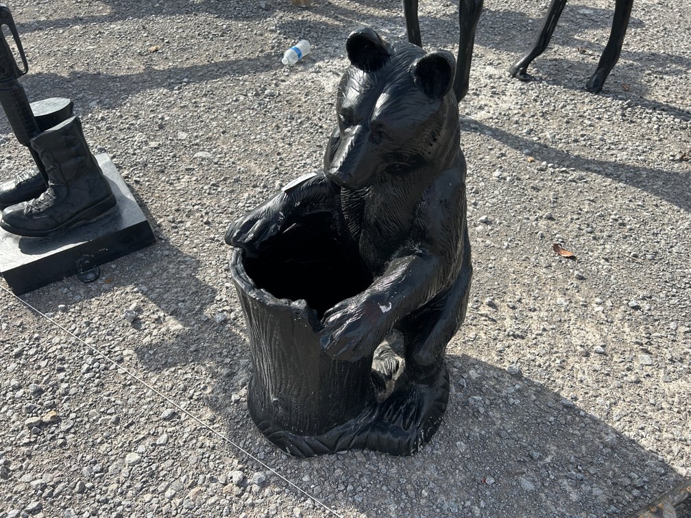 BEAR CUB W/LOG