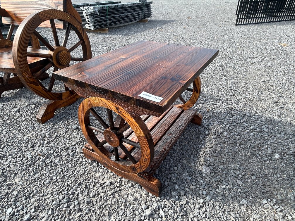 WAGON WHEEL END TABLE
