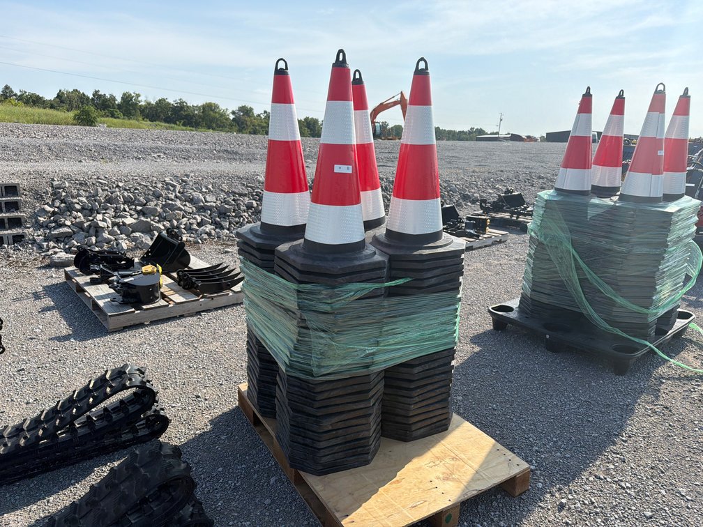 LOT OF (100) SAFETY CONES