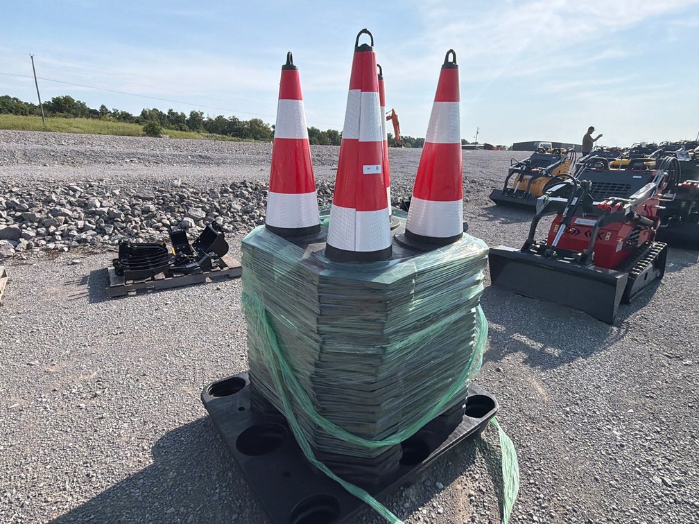 LOT OF (100) SAFETY CONES