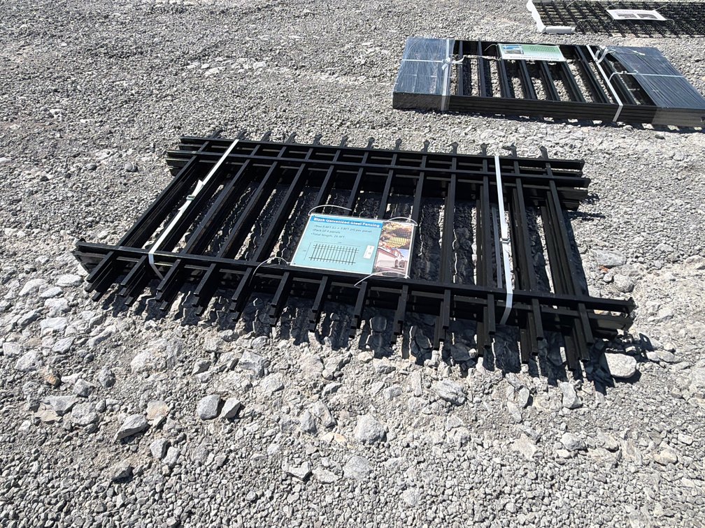 BLACK GALVANIZED STEEL FENCING
