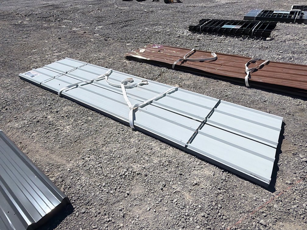 12' WHITE METAL ROOF PANELS