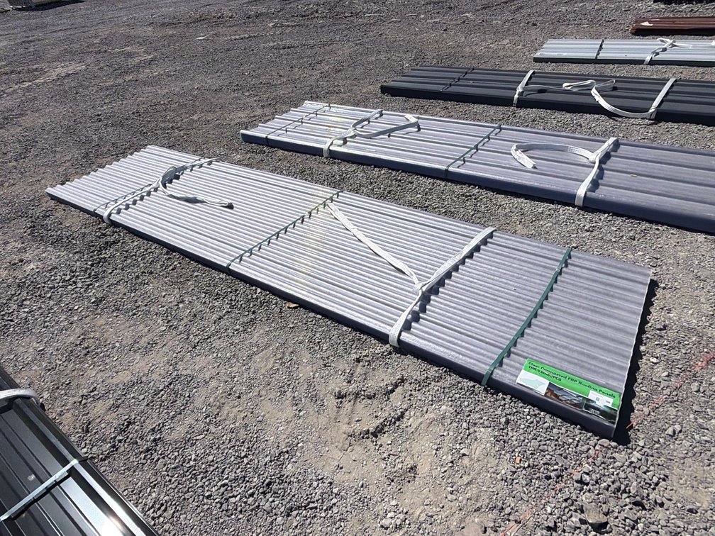 12' X 3' CLEAR CORRUGATED ROOF PANELS