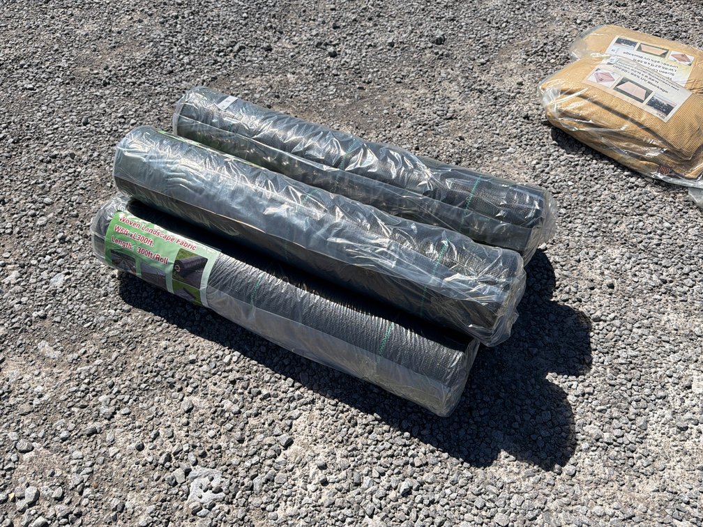 LOT OF (5) ROLLS LANDSCAPE FABRIC