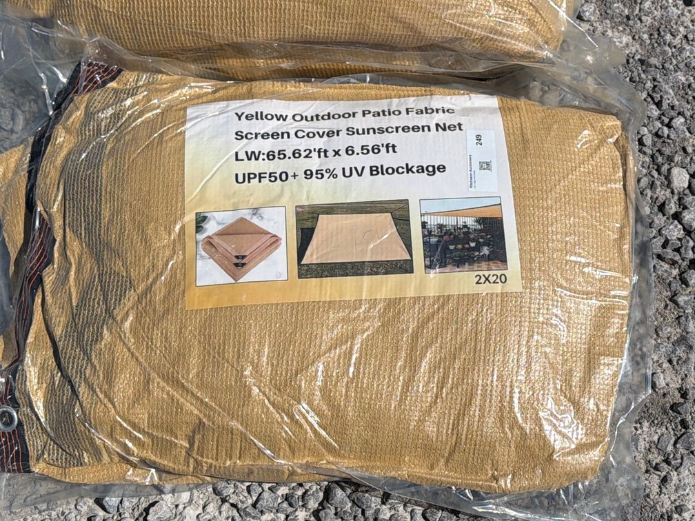 YELLOW OUTDOOR PATIO FABRIC