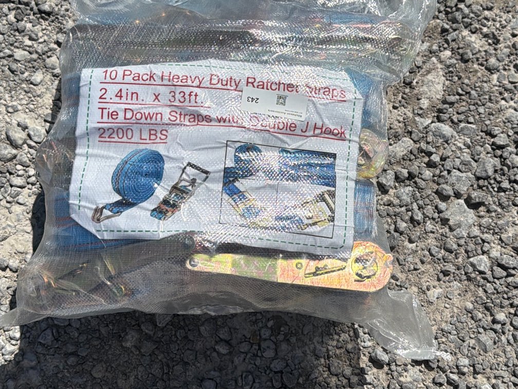 LOT OF (10) RATCHET STRAPS