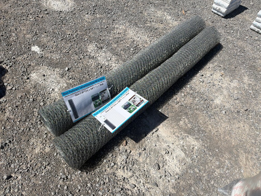 LOT OF (2) ROLLS WOVEN FENCE WIRE