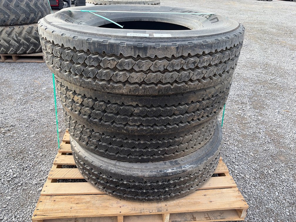 LOT OF (4) RETREAD FALKEN 11R4.5 TIRES