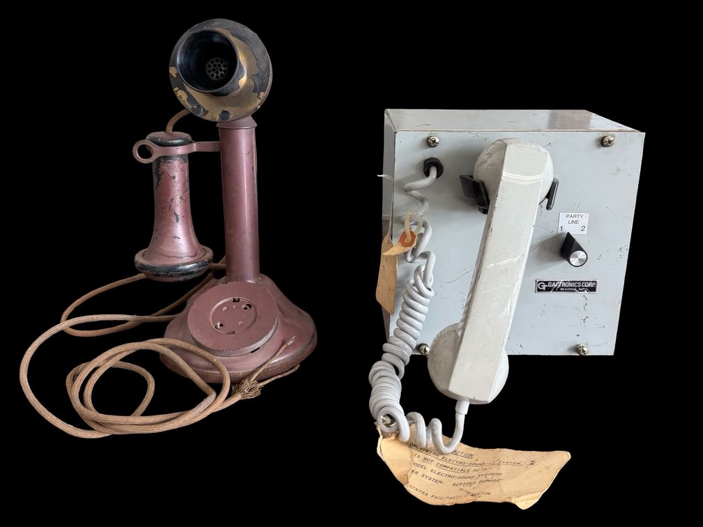 Gaytronics Intercom & Candlestick Telephone