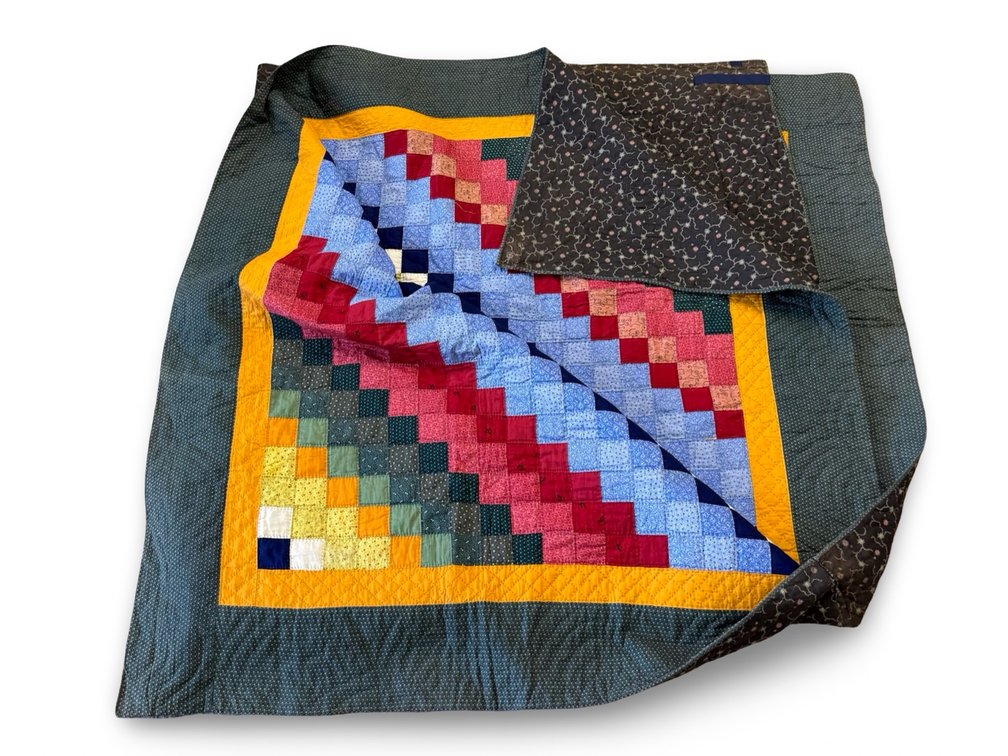 Colorful Double Sided Patchwork Quilt