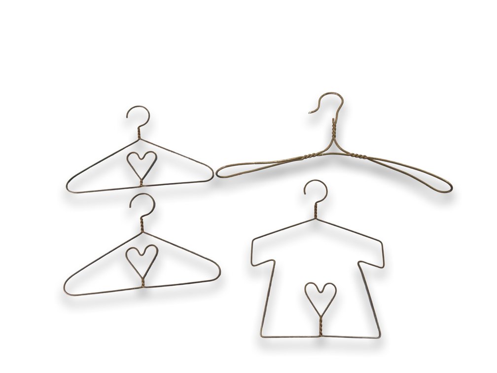 Folk Art Wire Clothes Hangers
