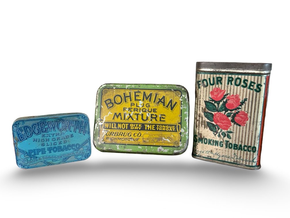 Lot of 3 Tobacco Tins