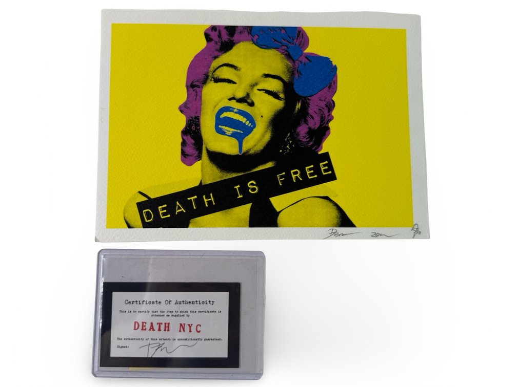 "Death NYC" Signd Screen Print with COA
