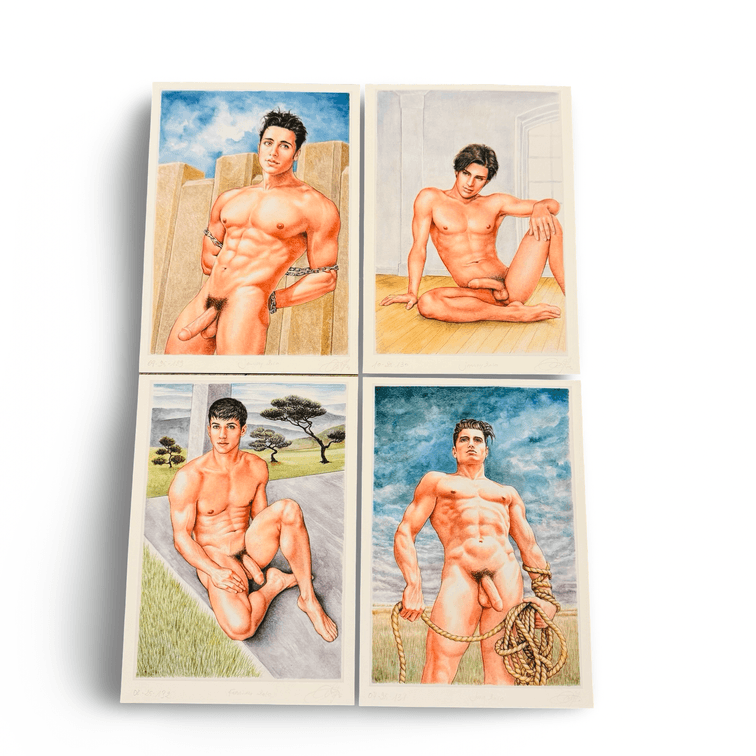 (4) Marco Zagato Hand-Signed Art Prints