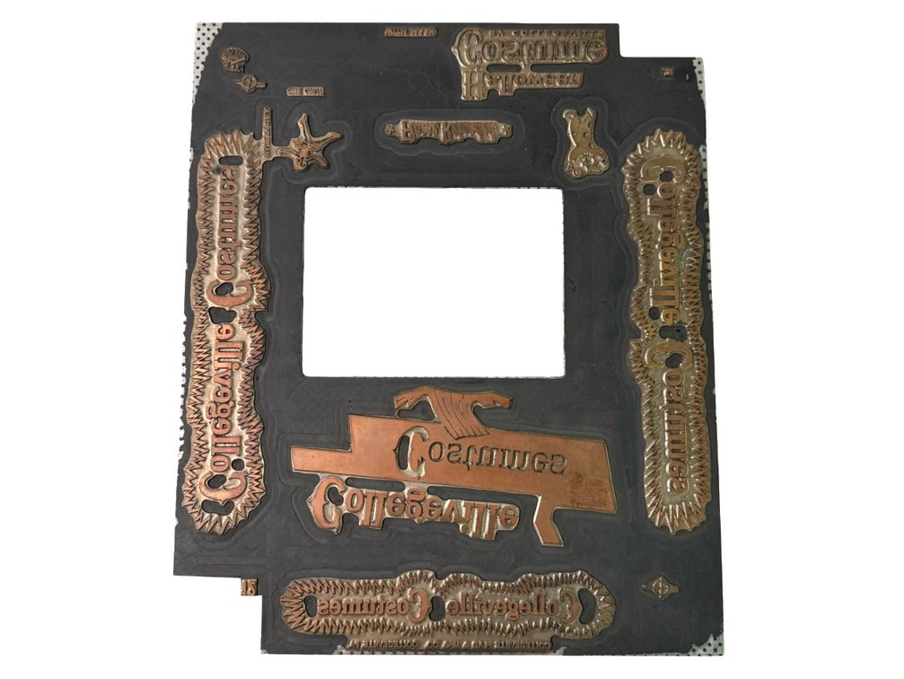 Collegeville Costumes Printing Plate
