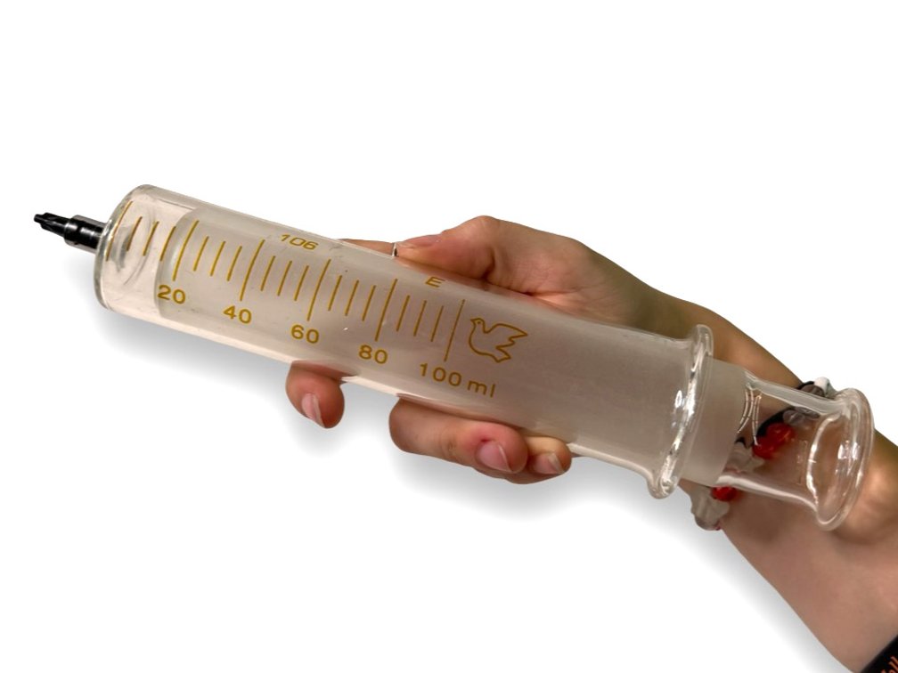 Giant Oversized Glass 100ml Syringe
