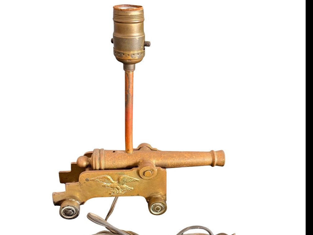 Brass Cannon Lamp