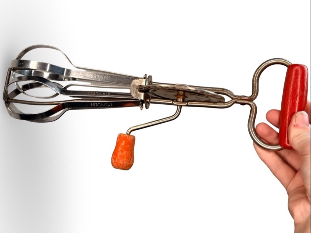 Edlund Company Rotary Egg Beater with Wood Handles