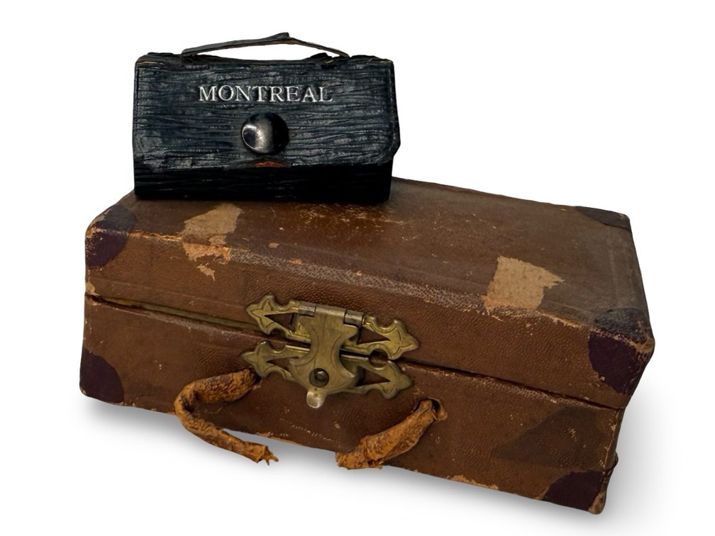 Two Miniature Cases Including Montreal Souvenir Case