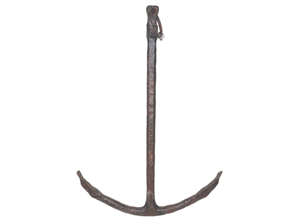 Forged Iron Anchor with Ring Shackle