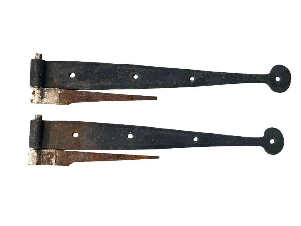 Wrought Iron Strap Hinges with Pintles