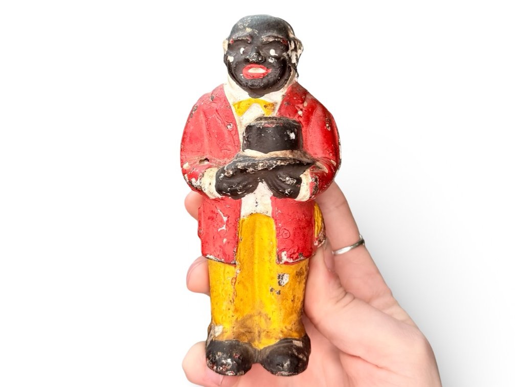 Uncle Moses Cast Iron Figural Still Bank