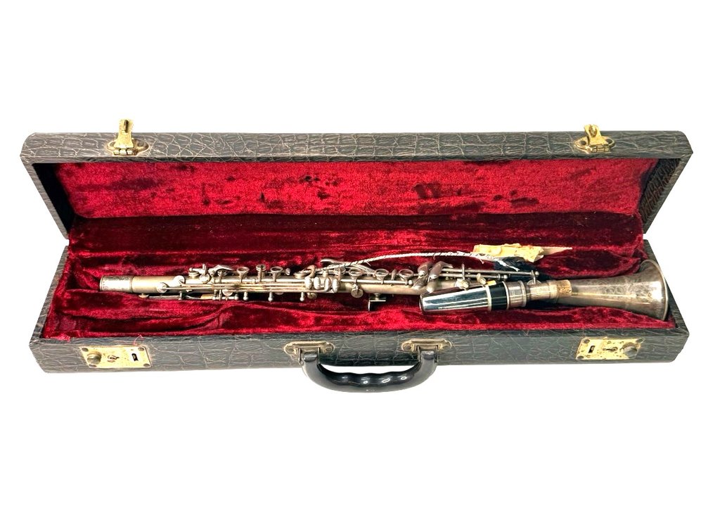 The Elkhart Band-Inst. Co. Metal Clarinet with Case