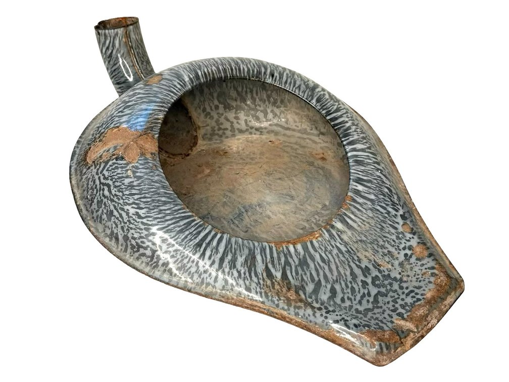 Enamelware Bedpan
