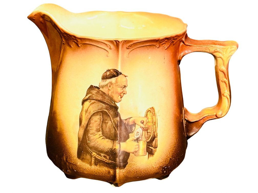 Monk Motif Pitcher